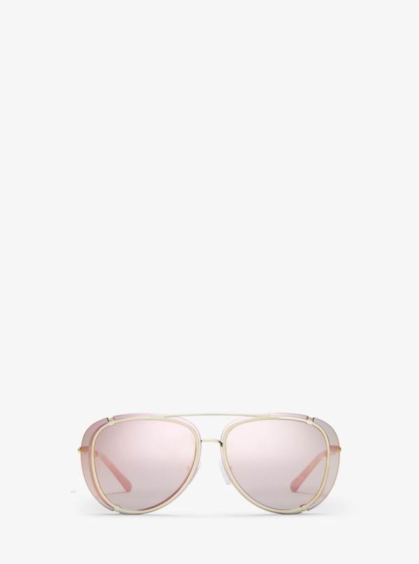 Damske Slnecne Okuliare Michael Kors 3-in-1 Sicily Eyeglasses Ruzove Zlate - Doplnky Michael Kors Levně | WGKTY-1452